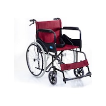 Medikaltec Dm809 Bordo Kumaş Standart Transfer Refakatçı Frenli Tekerlekli Sandalye