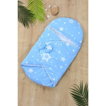 Erkek Bebek Mavi Yıldız Anakuçağı Kundak Stl6569 Beyaz - Fuşya
