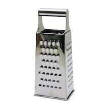 Metal Rende, Paslanmaz Çelik, Çok Amaçlı Ve Dayanıklı Tasarım, Sebze, Peynir Ve Meyve Rendesi, Ergonomik Saplı, Kolay Temizlenebilir, Mutfak İçin Pratik Ve Şık Gümüş