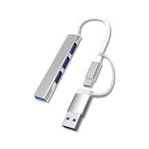 Lexroo 3360 Usb 3.0 Type C Hub 4 Port Çoklayıcı Çoğaltıcı Çevirici Dönüştürücü Adaptör 2'si 1 Arada