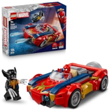LEGO® ǀ Marvel Örümcek Adam Arabası, Venomlaşmış Wolverine’e Karşı 76336 - 7 Yaş ve Üzeri Çocuklar için Oyuncak Yapım Seti  (134P)