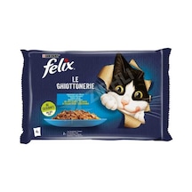 5 Adet Felix Somonlu Yaş Kedi Maması Ekonomik Paket 4x85gr