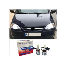 Opel Corsa C Led Xenon Uzun Far Ampulü H7 Duo Yeni Seri Beyaz 2000-2006