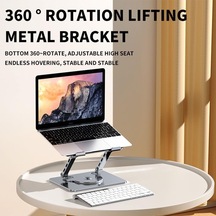 Daytona Zr-104 360 Derece Dönen Tabanlı Katlanabilir Taşınabilir Laptop Standı