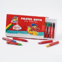 Pigui Pastel Boya 12 Renk Pgkp-22 Çok Renkli
