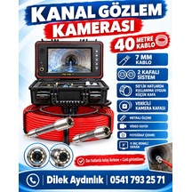 40 Metre 7 Mm 2 Kafa Vericili + Vericisiz Kanal Gözlem Kamerası