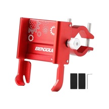 Soulader Pratik Ve Sağlam Alüminyum Telefon Tutucu, Döner Mekanizmalı Cep Telefonu Standı Kırmızı