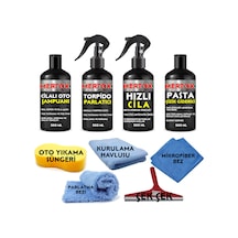 Mertox Oto Temizlik ve Bakım Seti Şampuan+torpido+hızlıcila+pasta