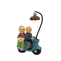 Biblo Romantik Çiftler Scooter Motorlu Sevimli Çiftler Işıklı