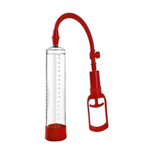 Erofoni Yeni Nesil Kaliteli Dayanıklı Mekanizma 20 CM Tetikli Red Penis Vakum Pompası