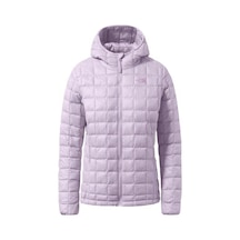 The North Face Thermoball Eco Hoodie 2.0 Kadın Mor Kapüşonlu Mont 001