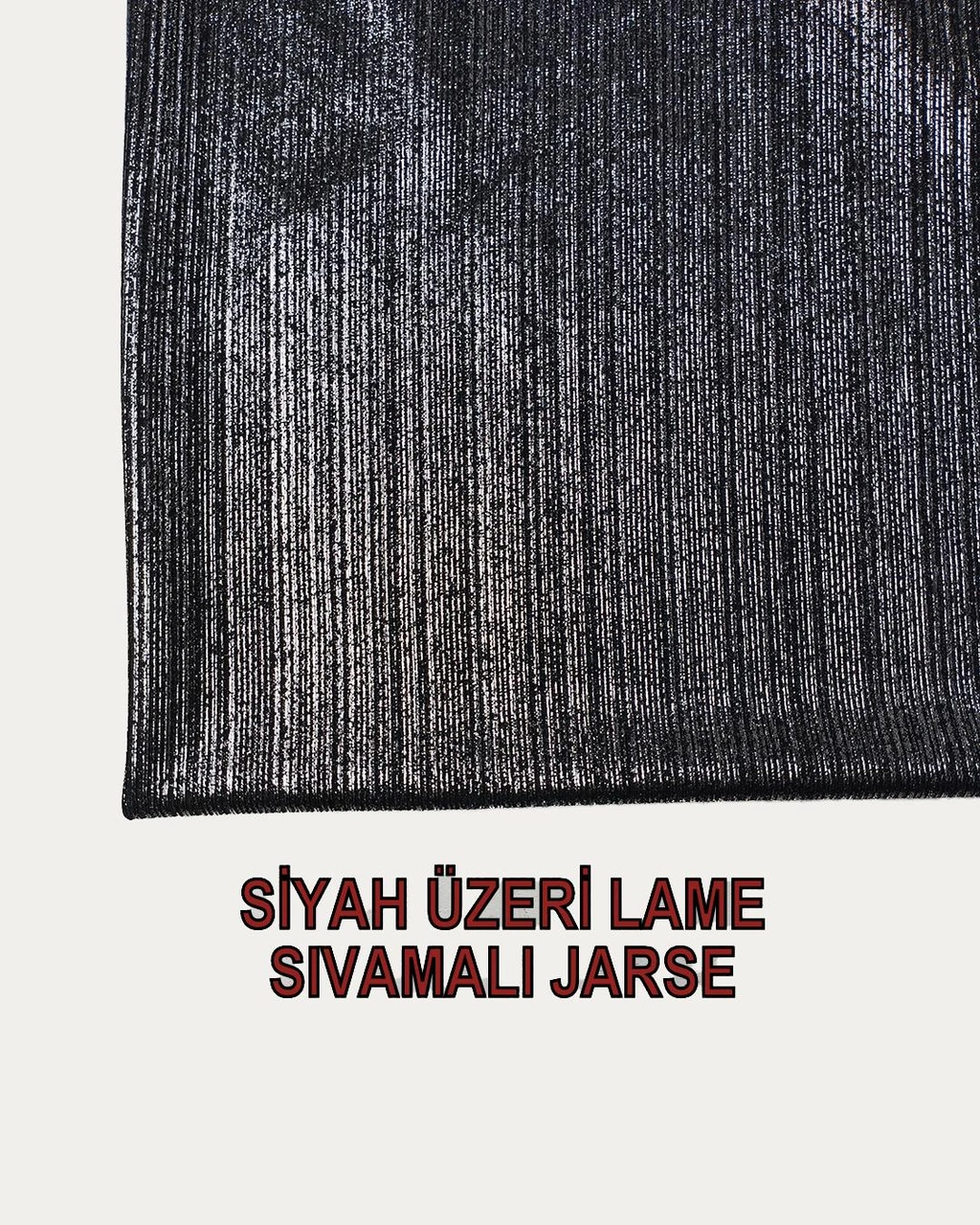 İnce Sıvamalı Jarse Siyah Lame Renklerde En: 140 Cm-2751 Renkli