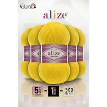 Cotton Gold - 110 Papatya - 5'li Paket - 100gr/330m - Pamuklu Hırka Yelek Amigurumi İpi