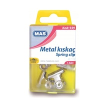 Mas Metal Kıskaç Yaylı 26 Mm. 124-Pembe