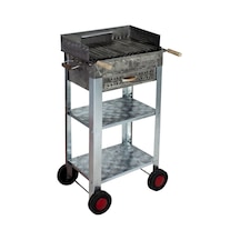 Metehan MTH-97 Pervazlı - Lama Izgaralı - Dört Tekerlekli Mangal