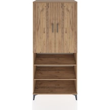 Hyperion Dolap 4 Raflı 2 Kapaklı Tek Askılı 88x44x195 Çam-çam Çam