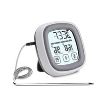 Ganzhoushop Ts-bn53 Termometresi Sıcaklık Ölçer Sertifikalı Mutfak Kablosuz İçermez, Gıda Fda Et Elektronik Ekran Dokunmatik Bpa Barbekü Aracı Ee