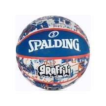 Spalding Blue Red Graffiti Sz7 2021 Basket Topu 84377z