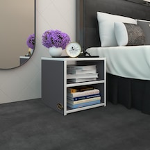 Kenzlife Komodin Meydey Gri 39 39 39 Komidin Kitaplık Ayakkabılık Beyaz