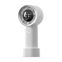 Taşınabilir Mini Fan Standlı Şarj Edilebilir El Fanı Dijital Gösterge Taşınabilir Soğutucu Fan