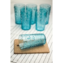 Akrilik Aquamarin 6'lı Uzun Bardak & Su Meşrubat Bardağı 750 Ml Büyük Boy & Cam Değildir Çok Renkli