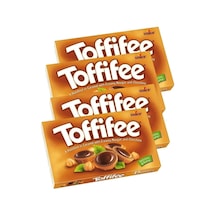 Toffifee Storck 125 Gr Karamelli Fındıklı Çikolata Şekerlemesi Nuga Karamelli Çikolata X 4