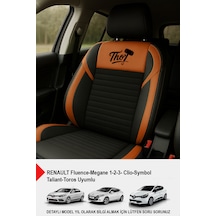 Thor Tay Tüyü Oto Koltuk Kılıfı Renault-fluence-megan 1-2-3-clio-symbol-taliant-toros Uyumlu Taba