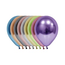 Balonevi Balon 12" Krom Karışık 50 Li Çok Renkli