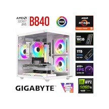 Xaser Monark X60 R5 7500F 16 GB 1 TB M.2 Nvme SSD 16 GB RTX5060 Ti Free Dos Masaüstü Oyuncu Bilgisayarı