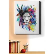 Webstyle Sayılarla Boyama Seti Kasnaklı Süslü Aslan 50 X 65 Cm