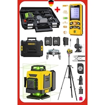 Deko Dk4d16 Tripotlu 4d 16 Çizgili Lazer Hizalama 50mt Mesafe Ölçer Otomatik Terazili Hizalama Set