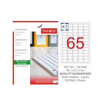 Tanex Lazer Etiket Tw-2065 38.1 X 21.2 MM