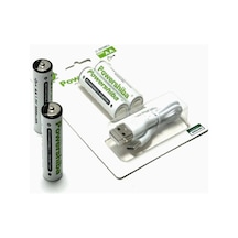 Şarj Edilebilir Pil Type-c Şarjlı Li-ıon Lityum Kalem Pil 2800mah/1.5v/aa Şarjlı Pil Diğer