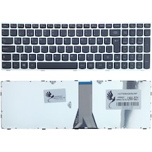Lenovo Uyumlu ideaPad 300-15ISK 80Q700L7TX, 80Q700L8TX Klavye (Gümüş)