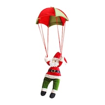 Yılbaşı Dekoratif Peluş Renkli Paraşüt Noel Baba 65 Cm