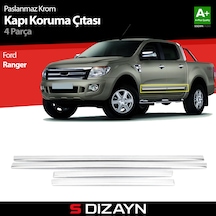 S-Dizayn Ford Ranger Kapı Koruma Çıtası Krom 2011 Üzeri