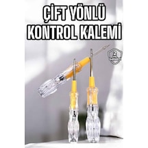 Çift Taraflı Elektrik Kontrol Kalemi Şeffaf Tornavida