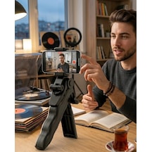 Telefon Tripodu Masaüstü Stand 360 Derece Dönebilen Telefon Tutucu