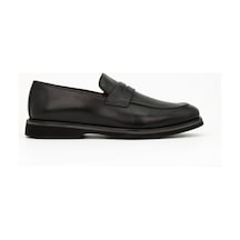 Hakiki Antik Deri Eva Taban Loafer Model Erkek Ayakkabı - Tuna 3898 Siyah