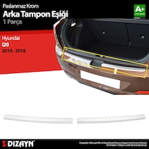 S-dizayn Hyundai İ20 Krom Arka Tampon Eşiği 2014-2018