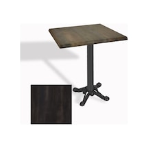 Çipa Döküm Ayak Kare Masa 80x80 Cm - Werzalit, Wermodin Ve Allzalit Tabla - Rocked Çok Renkli