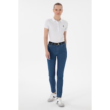 U.S. Polo Assn. Kadın Mavi Jean Toothpick Fit Pantolon 50307822-DN0022