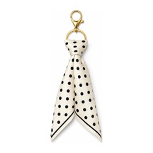 Tarzınıseç Beyaz Puantiye Gold Anahtarlık Fular Charm
