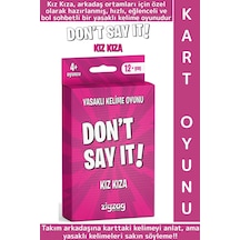 Eğitici Dikkat Zeka Gelişimi Eğlenceli Vakit Ev Kız Gecesi Parti Kart Oyunu Don't Say It-kız Kıza