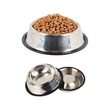 Paslanmaz Çelik Metal Mama Kabı 15 Cm. Çok Renkli