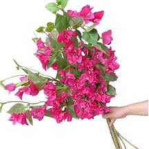 Yapay Çiçek 3dal Begonvil Çiçeği Fuşya 80cm Tek Dal Bodrum Çiçeği Sarkan Çiçek