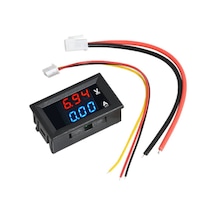 10a-kırmızı-mavi-dc 100v 10a Voltmetre Ampermetre Mavi + Kırmızı Led Amp Çift Dijital Volt Metre Ölçer