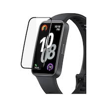 Honor Band 10 Tam Kaplayan Nano Cam Ekran Koruyucu Siyah Honor Band 10 İle Uyumlu Ekran Koruyucu - Siyah Çok Renkli