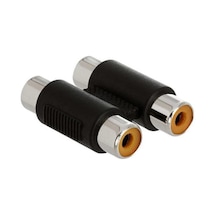 Rca birleştirici kablo 2 rca dişi dişi aparat