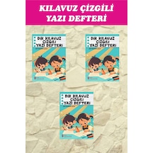 1.sınıf Dik Temel Harflerle Kılavuz Çizgili Yazı Defteri Orta Boy - 3 Adet